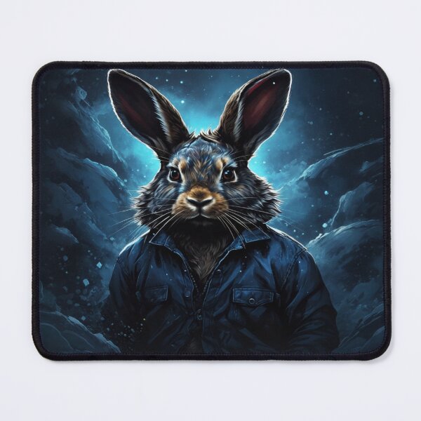 Item preview, stary night blue black rabbit with jacket designed and sold by dimaxstore.