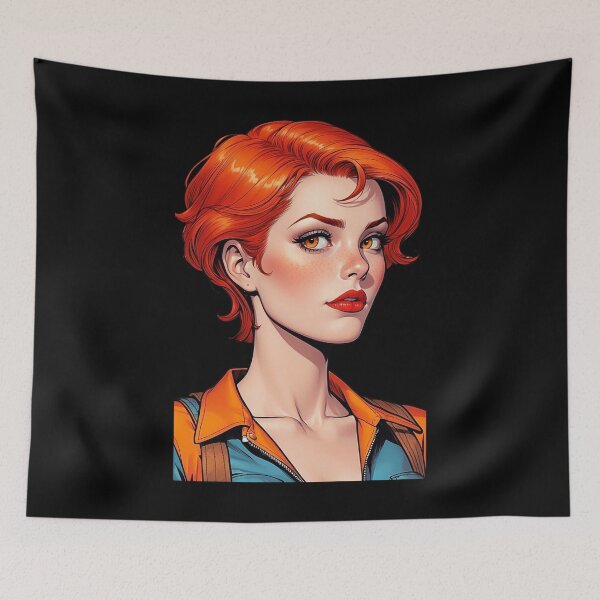 Item preview, Redhead Comic Book Girl designed and sold by waterhutch.