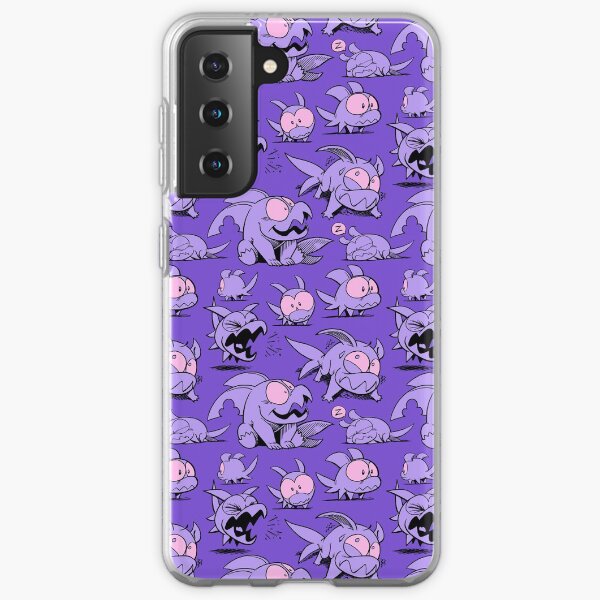 Chewster - Land Sharks - Purple Pattern Samsung Galaxy Soft Case