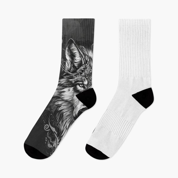 Item preview, Tribal wolf with intricate patterns designed and sold by JuanmaLW.