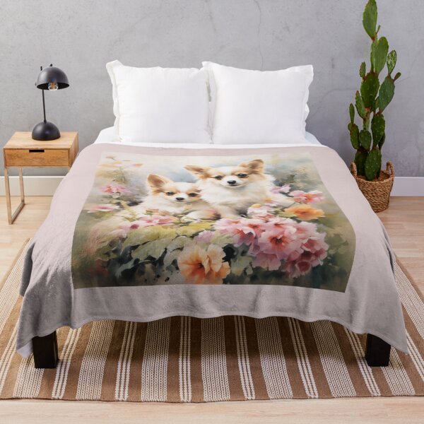 Item preview, Chihuahuas in a Flower Garden designed and sold by Samuelsboro.
