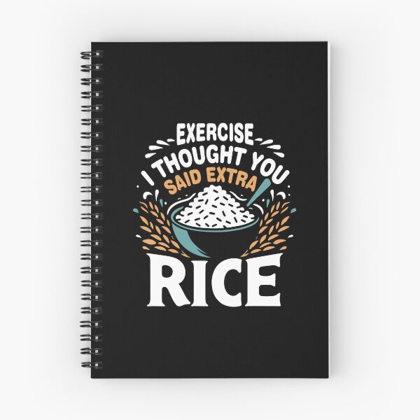 Item preview, Exercise I Thought You Said Extra Rice Funny Asian Food Quote For Bodybuilding Workout designed and sold by saadabs.