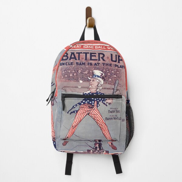 Item preview, Batter up, uncle Sam is at the plate. Vintage Baseball Sheet Music cover. (Restored). HIGH DEFINITION designed and sold by MINDTHECHERRY.