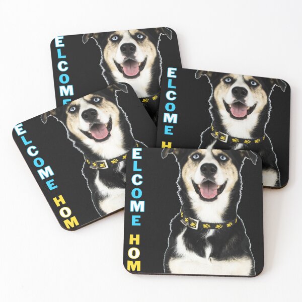 Item preview, Welcome Home Blue Eyed Alaskan Husky designed and sold by Polarctica.