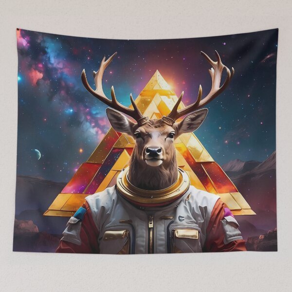 Item preview, Galactic Voyager: Ethereal Deer in Celestial Odyssey designed and sold by SCBlend.