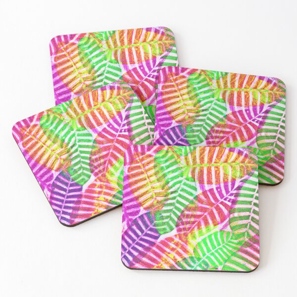 Item preview, Neon Foliage Magic Pattern designed and sold by Health And Fitness Posts e-Store.
