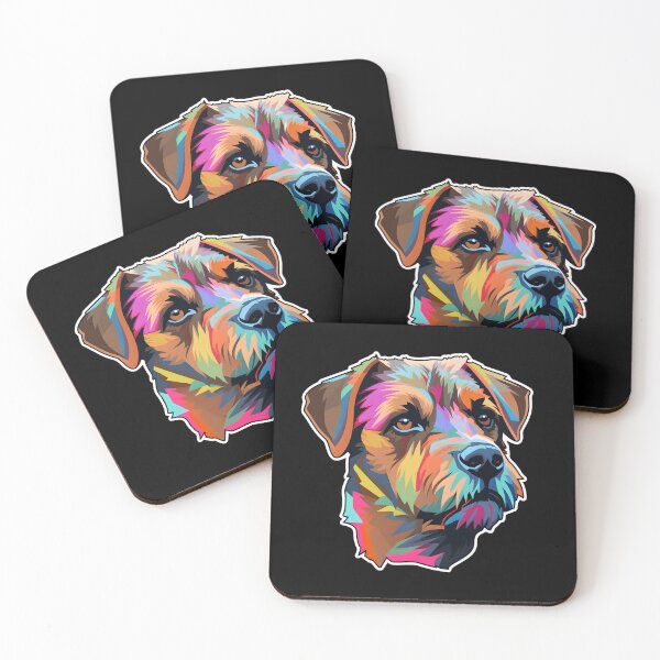 Item preview, Border Terrier in WPAP style designed and sold by CUTEDOGGIEZ.