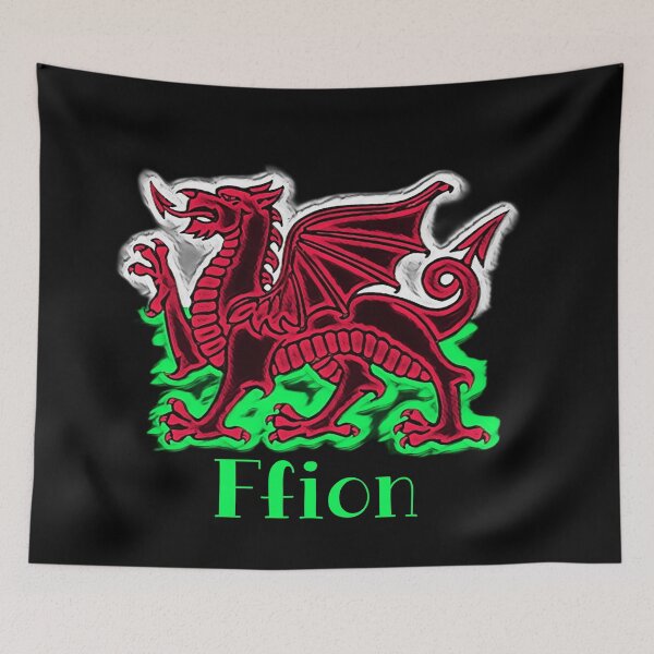 Aperçu de l'œuvre FFION CYMRU DRAIG GOCH DRAGON VERT créée et vendue par Marni Scofidio Desi9ns.