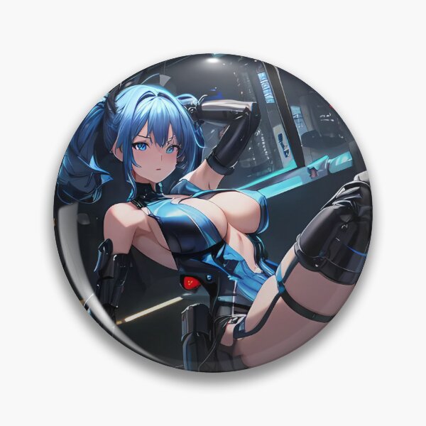 Item preview, Blue android girl designed and sold by ViloTheGoodOne.