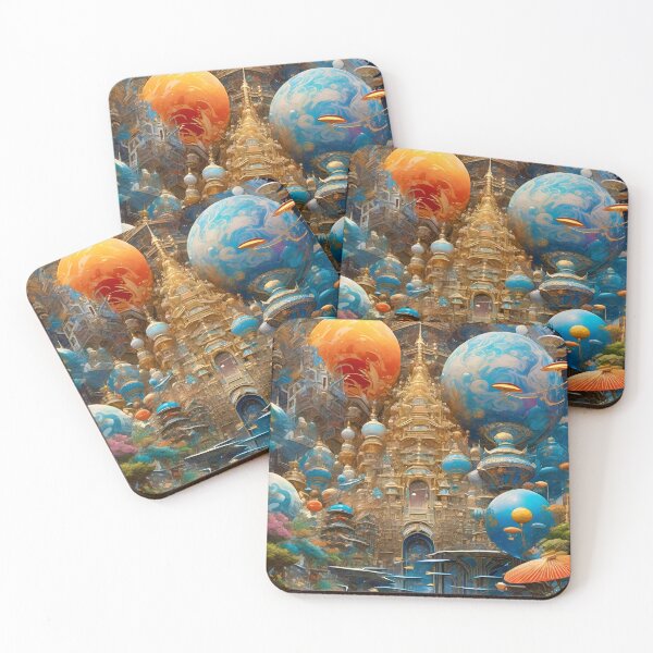Item preview, Planetary Concordance - Surreal Fantast Art designed and sold by Delerat7.