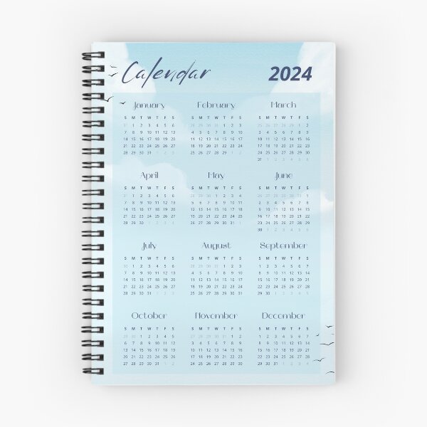 Item preview, Minimal 2024 Calendar designed and sold by Sneh Universe.