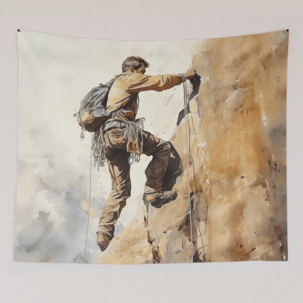 Item preview, Climber in watercolor style designed and sold by Sp3ctrumOfColor.