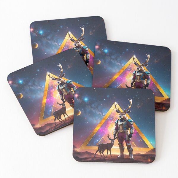 Item preview, Celestial Explorer: Astronaut Deer Amidst the Cosmic Symphony designed and sold by SCBlend.