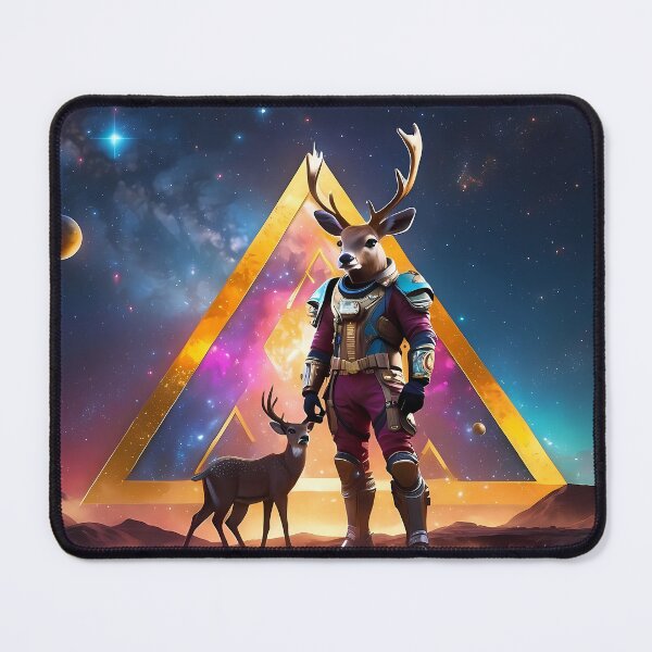 Item preview, Celestial Explorer: Astronaut Deer Amidst the Cosmic Symphony designed and sold by SCBlend.