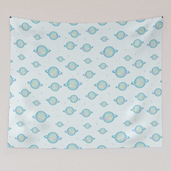 Item preview, Retro Blue Disco Ball Planet designed and sold by maura41.