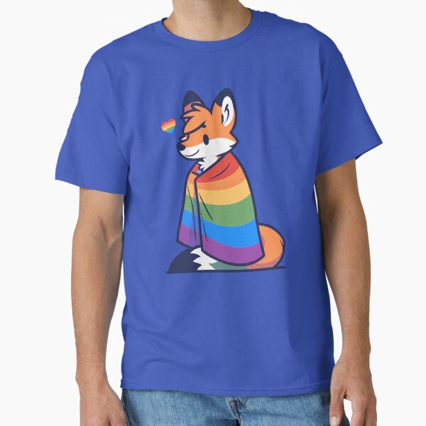 Artikel-Vorschau von Bequemer Womfy Furry Pride Fox LGBTQ Regenbogen, designt und verkauft von BlueBullBazaar.