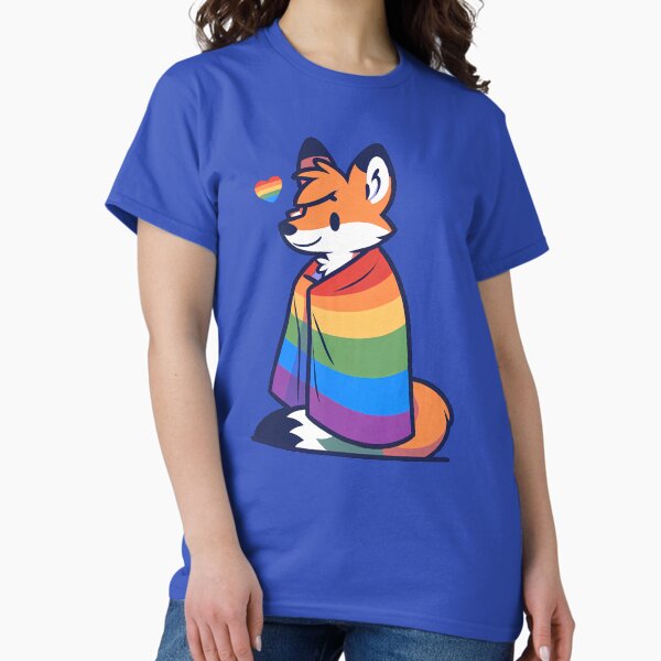 Item preview, Comfy Womfy Furry Pride Fox LGBTQ Rainbow designed and sold by BlueBullBazaar.