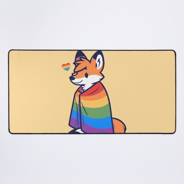 Item preview, Comfy Womfy Furry Pride Fox LGBTQ Rainbow designed and sold by BlueBullBazaar.