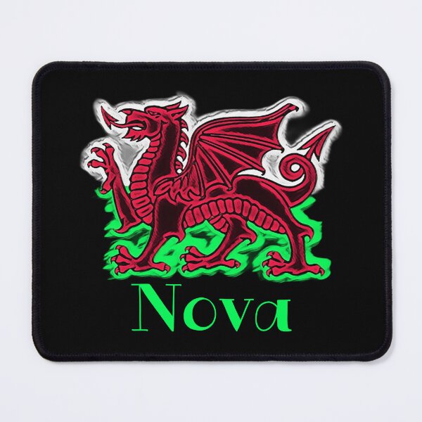 Item preview, NOVA CYMRU DRAIG GOCH DRAGON GREEN designed and sold by Marni Scofidio Desi9ns.