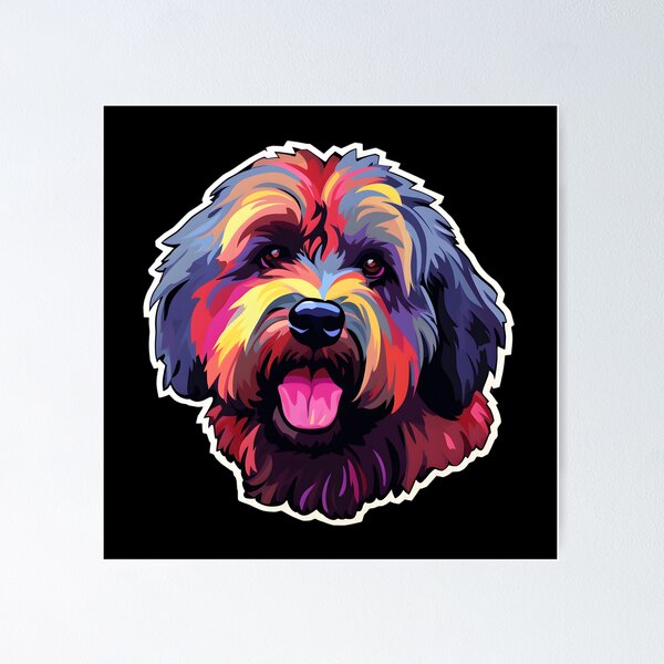 Item preview, Bouvier des Flandres in WPAP style designed and sold by CUTEDOGGIEZ.