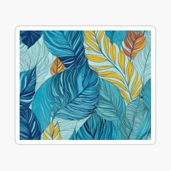 Item preview, Blue Leaves designed and sold by DanielaMiazzo.