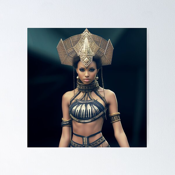 Item preview, Afro Warrior, defender of ancestral roots designed and sold by My Aspian.