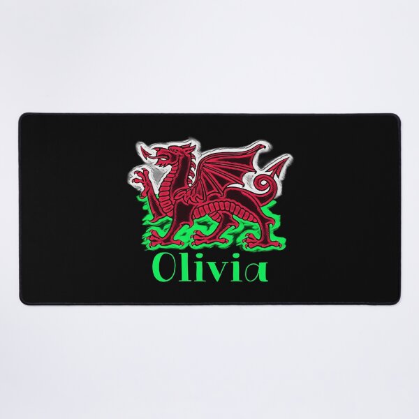 Item preview, OLIVIA CYMRU DRAIG GOCH DRAGON GREEN designed and sold by Marni Scofidio Desi9ns.