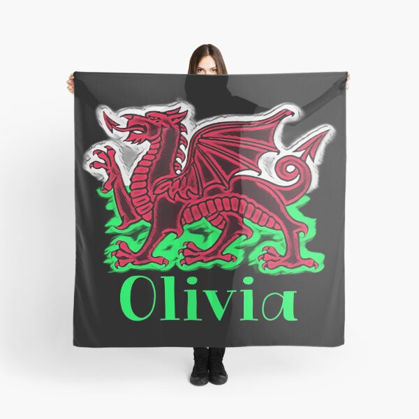 Aperçu de l'œuvre OLIVIA CYMRU DRAIG GOCH DRAGON VERT créée et vendue par Marni Scofidio Desi9ns.