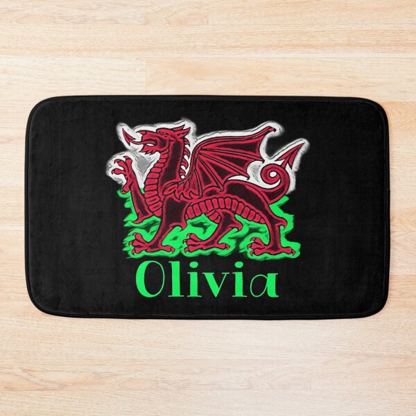 Item preview, OLIVIA CYMRU DRAIG GOCH DRAGON GREEN designed and sold by Marni Scofidio Desi9ns.