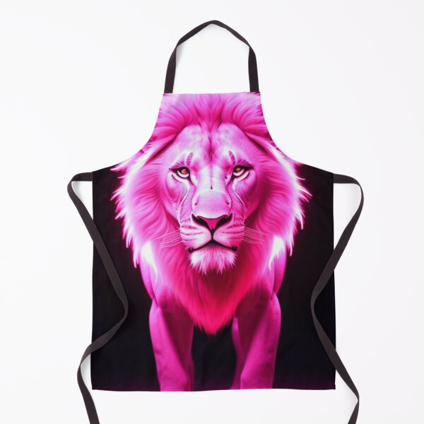 Aperçu de l'œuvre Vibrant Pink Neon Lion 4 - Electrifying Glow Art on Redbubble créée et vendue par craftyblinders9.