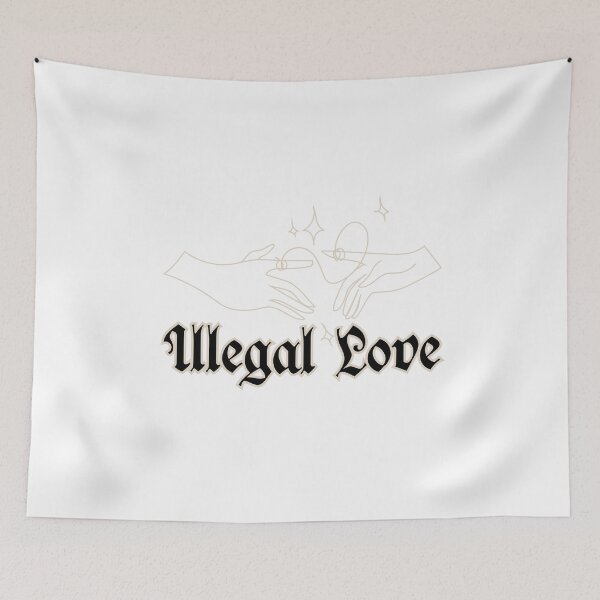 Item preview, Illegal Love, hands outline designed and sold by AriChaber.