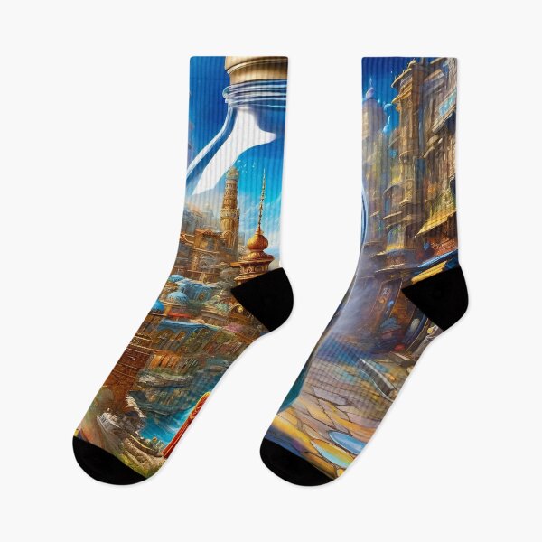 Item preview, City in a Bottle - Surreal Fantasy art designed and sold by Delerat7.