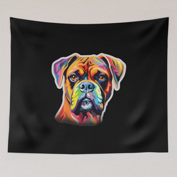 Item preview, Boxer in WPAP style designed and sold by CUTEDOGGIEZ.