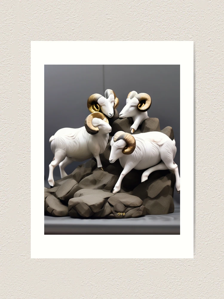 Thumbnail 1 von 3, Kunstdruck, Robuste Rams Timeless Rocks designt und verkauft von Molly62.