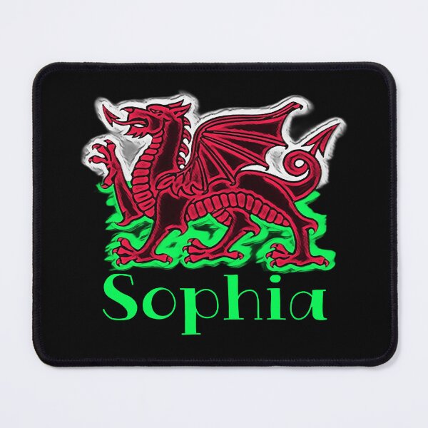 Item preview, SOPHIA CYMRU DRAIG GOCH DRAGON GREEN designed and sold by Marni Scofidio Desi9ns.
