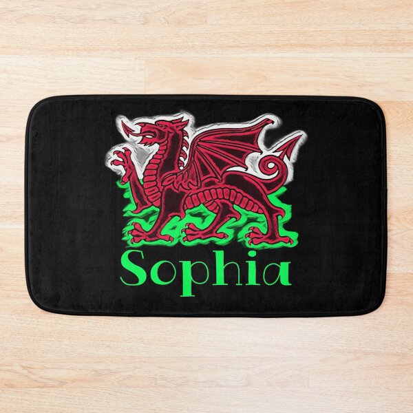 Item preview, SOPHIA CYMRU DRAIG GOCH DRAGON GREEN designed and sold by Marni Scofidio Desi9ns.