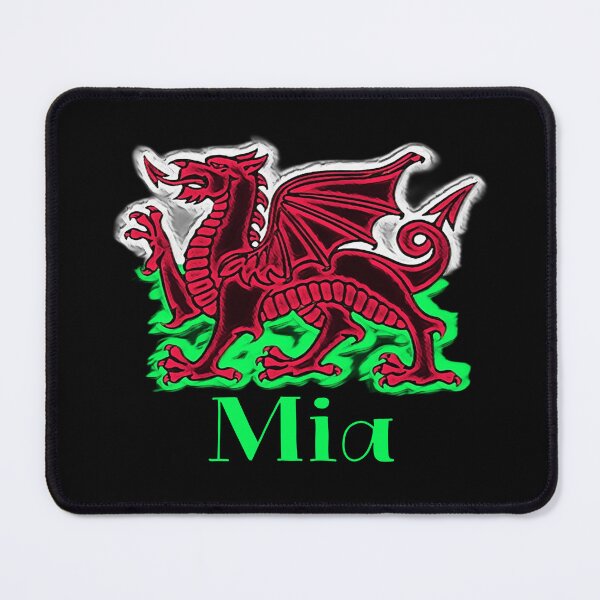 Item preview, MIA CYMRU DRAIG GOCH DRAGON GREEN designed and sold by Marni Scofidio Desi9ns.