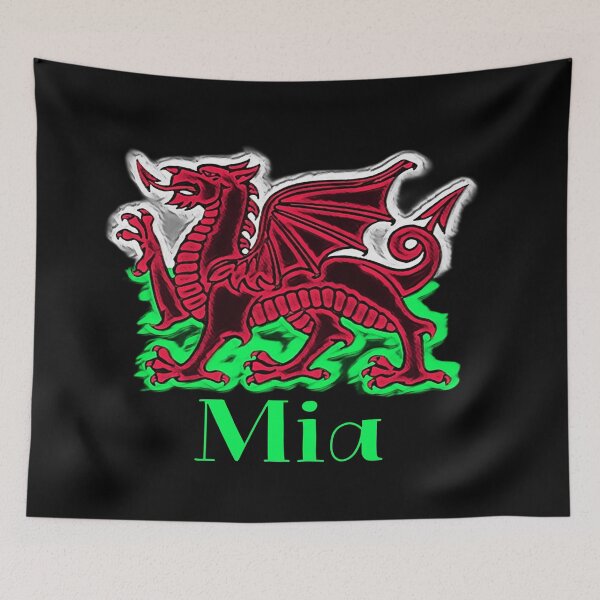 Aperçu de l'œuvre MIA CYMRU DRAIG GOCH DRAGON VERT créée et vendue par Marni Scofidio Desi9ns.