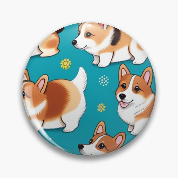 Item preview, Pattern of corgis  designed and sold by Roxburylane.