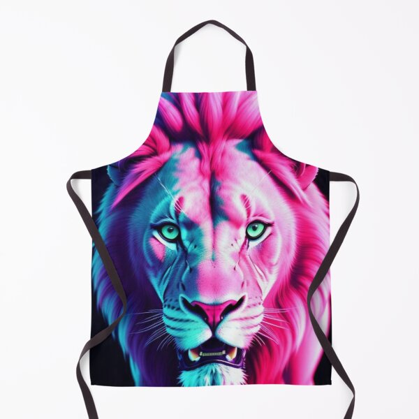 Aperçu de l'œuvre Vibrant Pink Neon Lion 6 - Electrifying Glow Art on Redbubble créée et vendue par craftyblinders9.