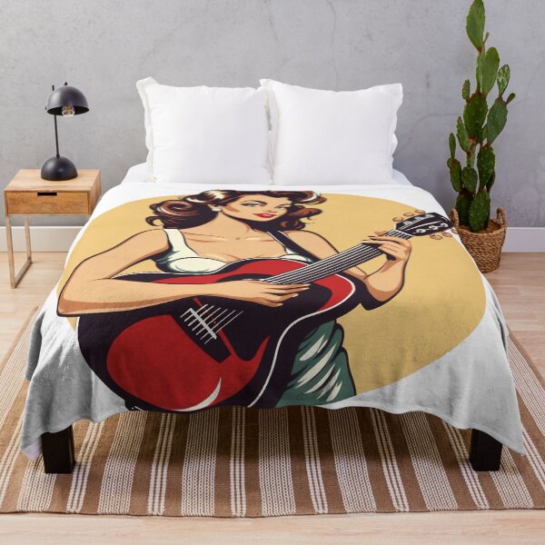 Item preview, beautiful woman playing guitar designed and sold by javierparra.