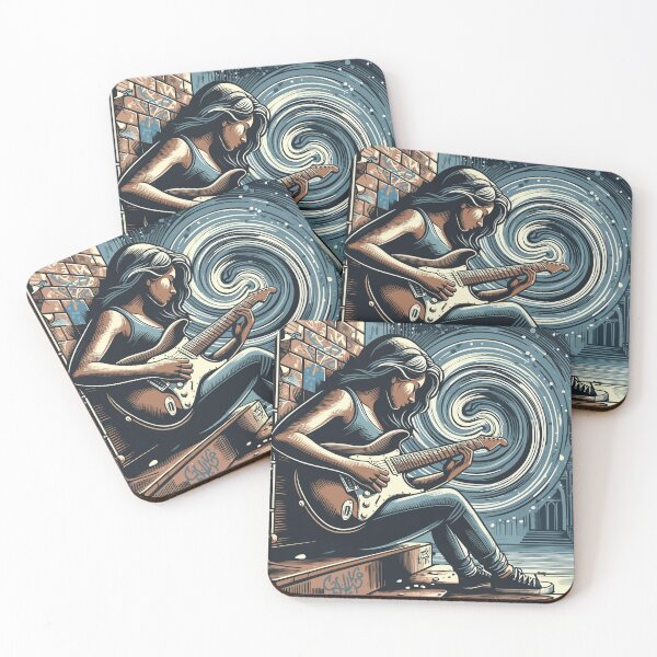 Item preview, Guitarist's Alley: Urban Blues Canvas designed and sold by Artaverse.