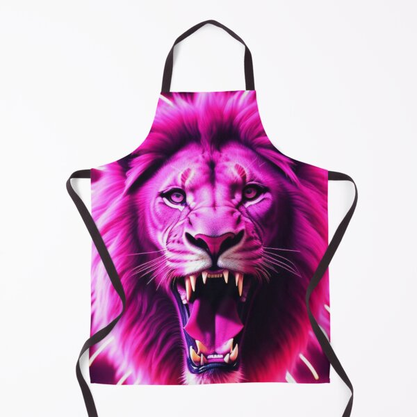 Aperçu de l'œuvre Vibrant Pink Neon Lion 7 - Electrifying Glow Art on Redbubble créée et vendue par craftyblinders9.