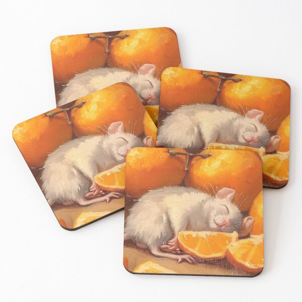 Item preview, Mouse napping after eating too many tangerines  designed and sold by PricklyPeanut.