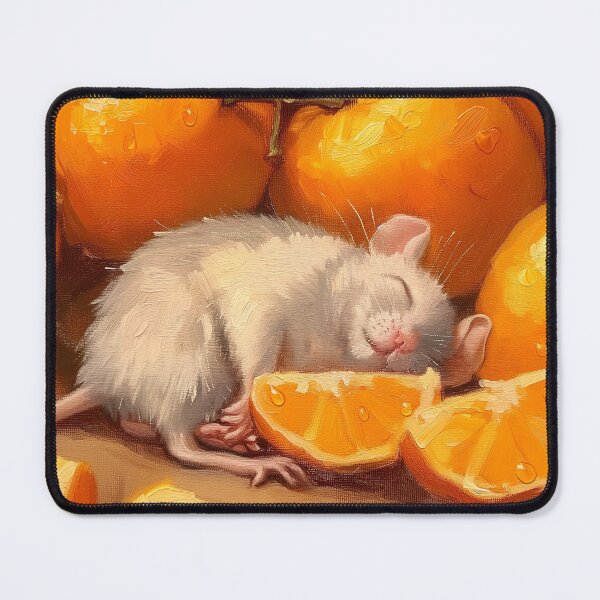 Item preview, Mouse napping after eating too many tangerines  designed and sold by PricklyPeanut.