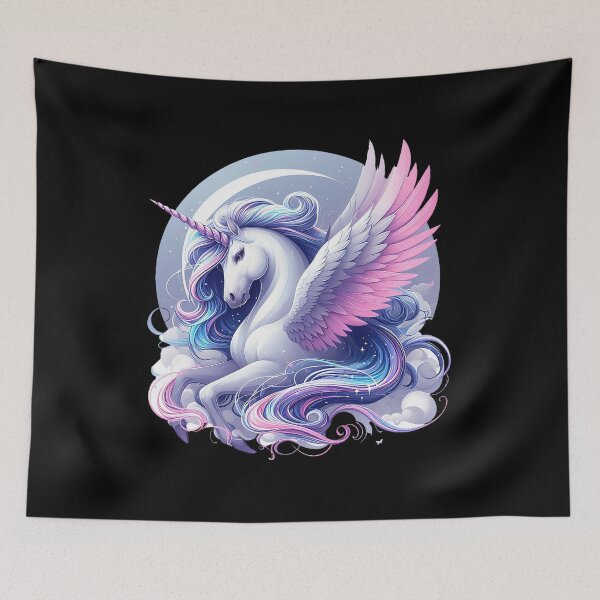 Item preview, unicorn on the moon, Freedom, Moon designed and sold by CrisMor-Art.