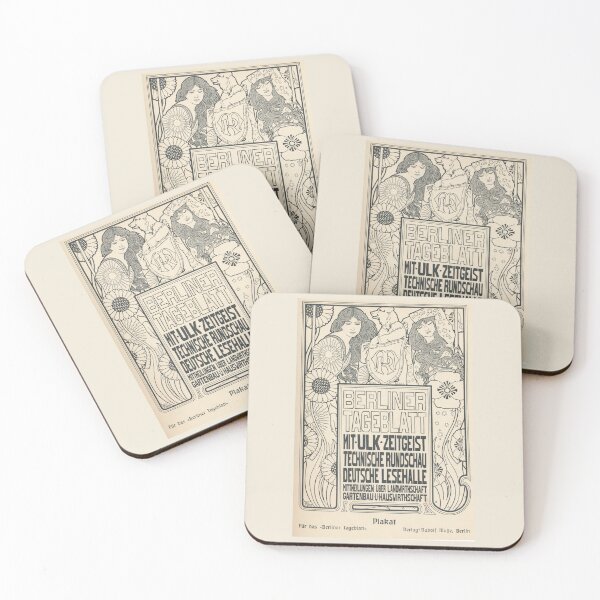 Item preview, HD. Berliner Tageblatt (Black and white version), by Ephraim Moses Lilien designed and sold by MINDTHECHERRY.