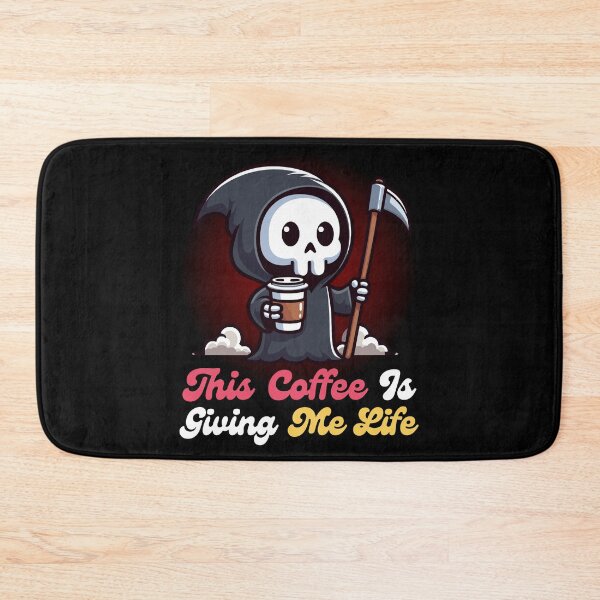 Artikelvorschau, Dieser Kaffee gibt mir Leben – Cute Reaper entworfen und verkauft von Kawaii-n-Spice.