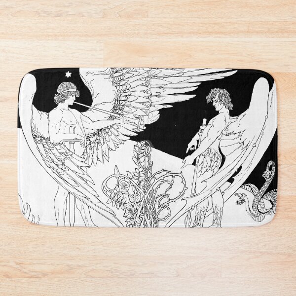 Item preview, HD. The Angels, Gabriel on left and Satan on the right, by Ephraim Moses Lilien designed and sold by MINDTHECHERRY.