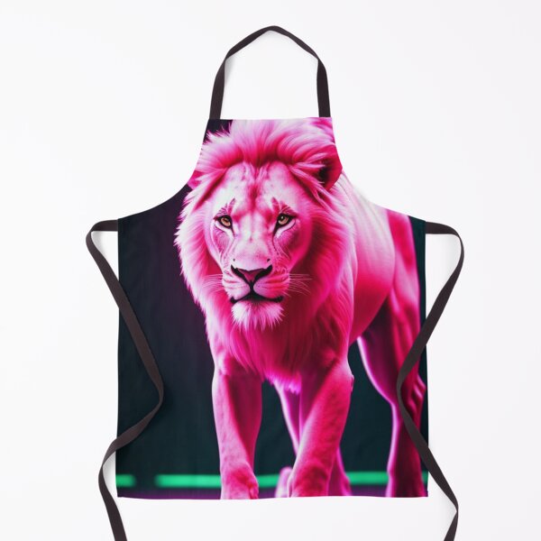 Artikelvorschau, Vibrant Pink Neon Lion 9 - Electrifying Glow Art on Redbubble entworfen und verkauft von craftyblinders9.